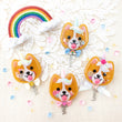 Load image into Gallery viewer, Unicorgi "LOVE" Liquid Shaker Charm