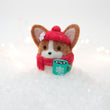 Load image into Gallery viewer, Winter Corgi with Hot Cocoa Snow Globe