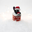 Load image into Gallery viewer, Santa Jiji On Snow Cap Chimney Snow Globe