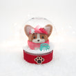 Load image into Gallery viewer, Winter Corgi with Hot Cocoa Snow Globe