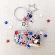 Load image into Gallery viewer, Pawtriotic Black Corgi USA Charm Keychain