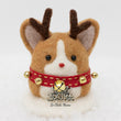 Load image into Gallery viewer, Rudolph Corgi with Jingle Bells Snow Globe