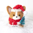Load image into Gallery viewer, Santa Corgi with Tree Snow Globe