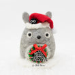 Load image into Gallery viewer, Holiday Totoro with Soot Sprite and Wreath Snow Globe