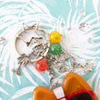 Load image into Gallery viewer, Sunset Strip Corgi with Red Shades Liquid Shaker Charm