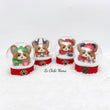 Load image into Gallery viewer, Santa Corgi with Wreath Snow Globe
