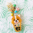 Load image into Gallery viewer, Boba Tea Corgi Liquid Shaker Charm