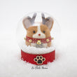 Load image into Gallery viewer, Rudolph Corgi with Jingle Bells Snow Globe