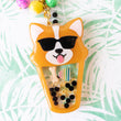 Load image into Gallery viewer, Boba Tea Corgi with Shades Liquid Shaker Charm