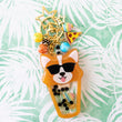 Load image into Gallery viewer, Boba Tea Corgi with Shades Liquid Shaker Charm