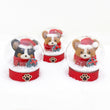 Load image into Gallery viewer, Santa Corgi with Wreath Snow Globe