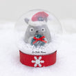 Load image into Gallery viewer, Holiday Totoro with Soot Sprite and Wreath Snow Globe