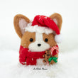 Load image into Gallery viewer, Red Santa Corgi with Gingerbread Man and Candy Cane Snow Globe