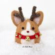 Load image into Gallery viewer, Rudolph Corgi with Jingle Bells Snow Globe