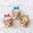 Load image into Gallery viewer, Easter Corgi Basket Brooches