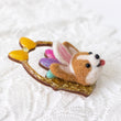 Load image into Gallery viewer, Easter Corgi Basket Brooches