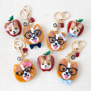 Nerdy Corgi Liquid Shaker Charms