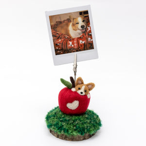 Corgi Apple Photo Stand