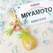 Load image into Gallery viewer, Pineapple &quot;Aloha&quot; Charm Keychain [Glows in the Dark]
