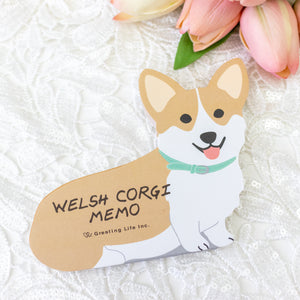 Corgi Die Cut Momo Pad