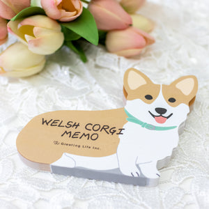 Corgi Die Cut Momo Pad