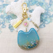 Load image into Gallery viewer, Cat Liquid Shaker Charm Keychain [Glows in the Dark]
