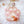 Load image into Gallery viewer, Rose Quartz Red Corgi Paw Liquid Shaker Keychain
