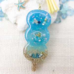 Dango Liquid Shaker Charm Keychain [Glows in the Dark]