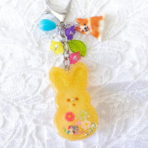 Easter Peep Bunny Liquid Shaker Charm