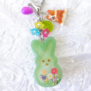 Easter Peep Bunny Liquid Shaker Charm