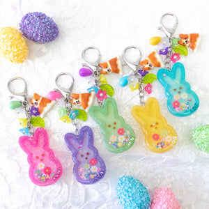 Easter Peep Bunny Liquid Shaker Charm