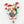 Load image into Gallery viewer, Santa Corgi Large Candy Cane Badge Reel with Swarovski Crystal
