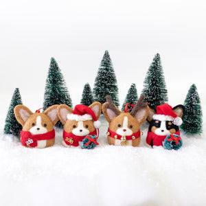 [PREORDER] Rudolph Corgi with Jingle Bells Ornament