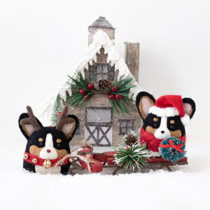 [PREORDER] Rudolph Corgi with Jingle Bells Ornament