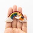 Load image into Gallery viewer, [PREORDER] Corgi Rainbow Brooches
